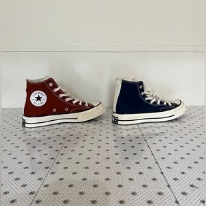 Chuck Taylor 70 Red White and Blue High Tops (Women’s 8)